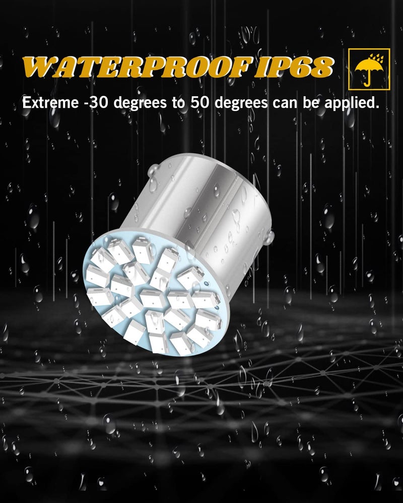 YM EBright YM E-Bright 10-Pack Blue 1156 BA15S 1206 22SMD Led Turn Signal Light Auto Car Reverse Light Lamp DC 12V - Image 4